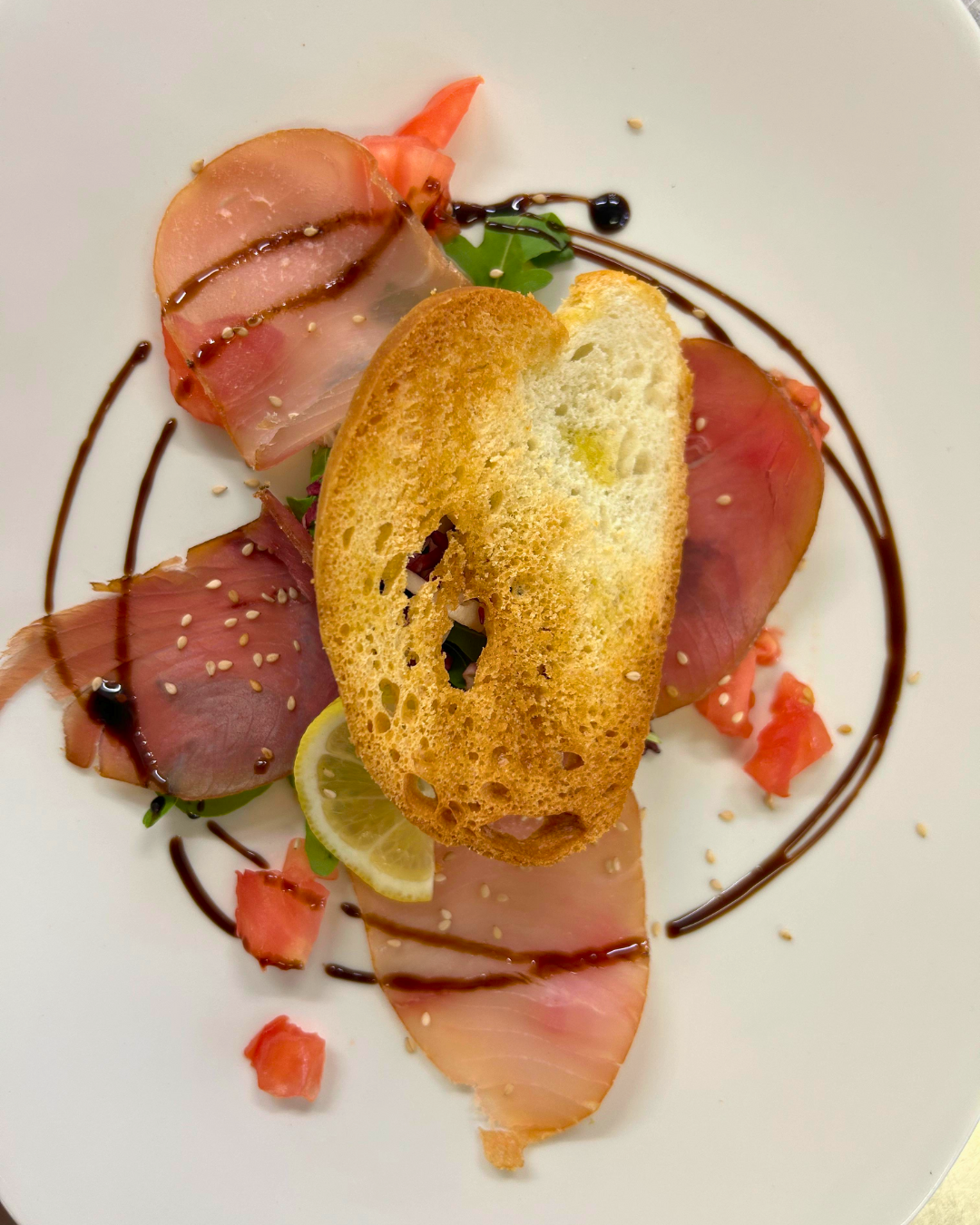 Trittico di affumicati - Ristorante Alcide Poggibonsi